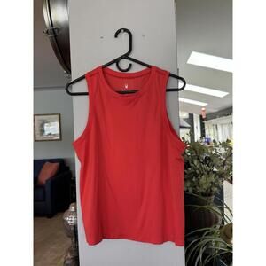 Spyder Womens XL Sleeveless Orange Performance Lightweight Golf Pickleball Tenni
